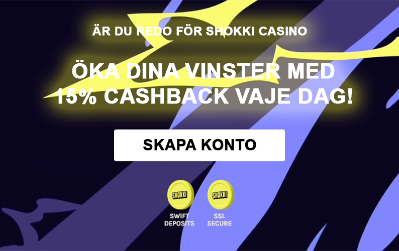 Shokki Casino Hero 15% Cashback